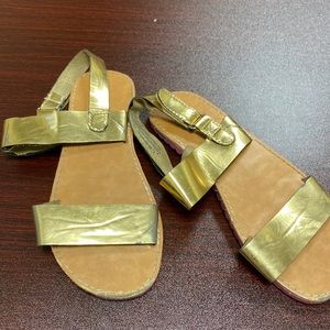 Lilly Pulitzer for Target Gold Sandals Size 2
